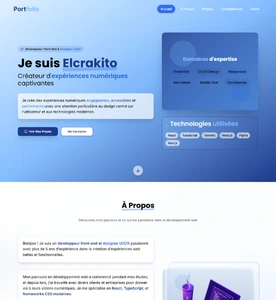 Projet Portfolio Professionnel - Interface admin